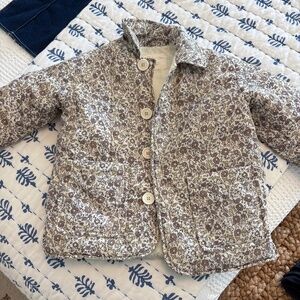 Rylee and Cru floral puff jacket